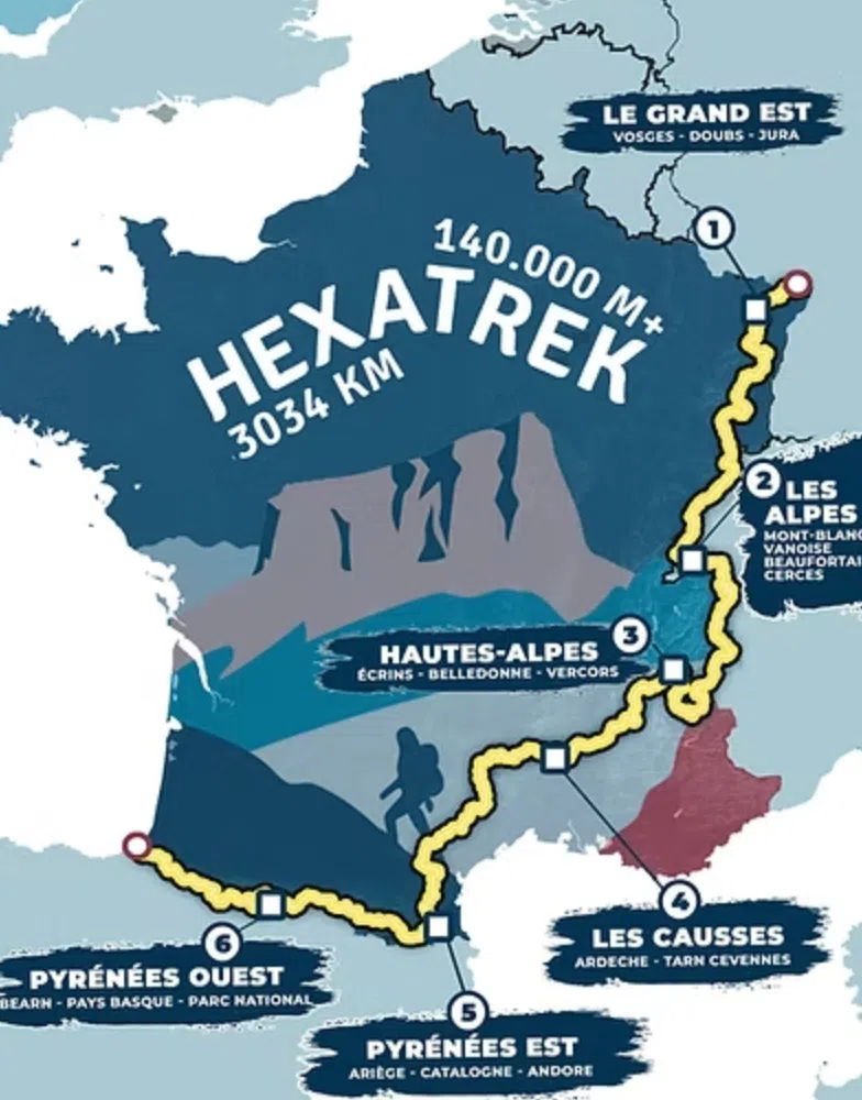 Hexatrek route